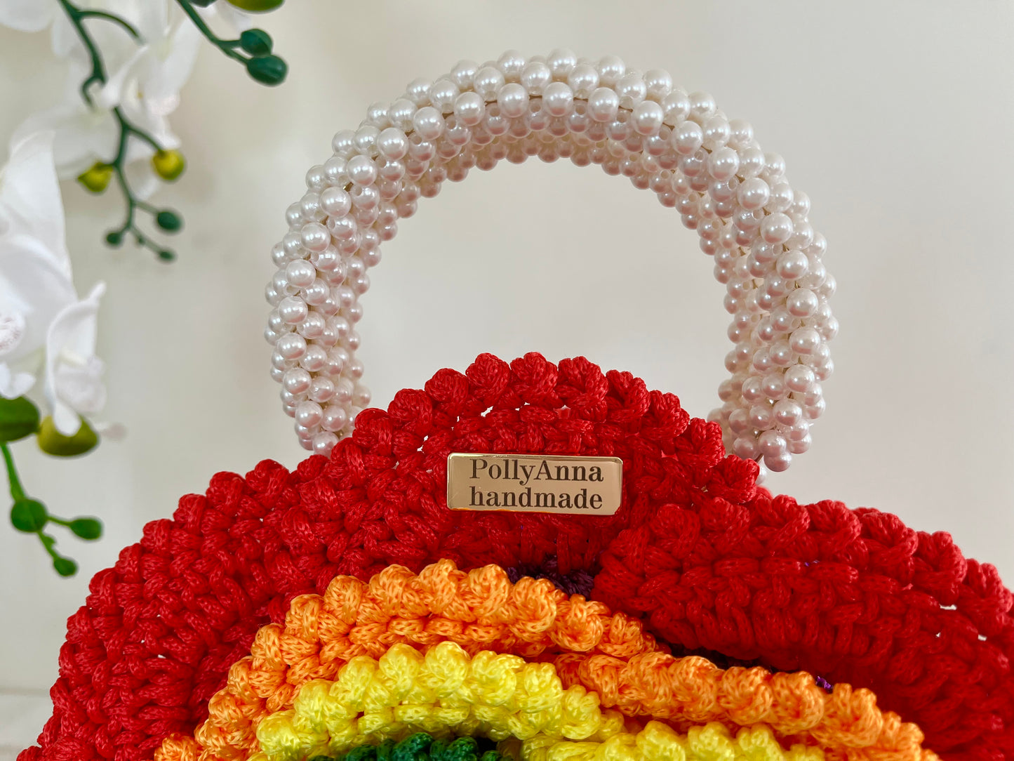 “LIBERTY” - Peony Rose Collection crochet bag