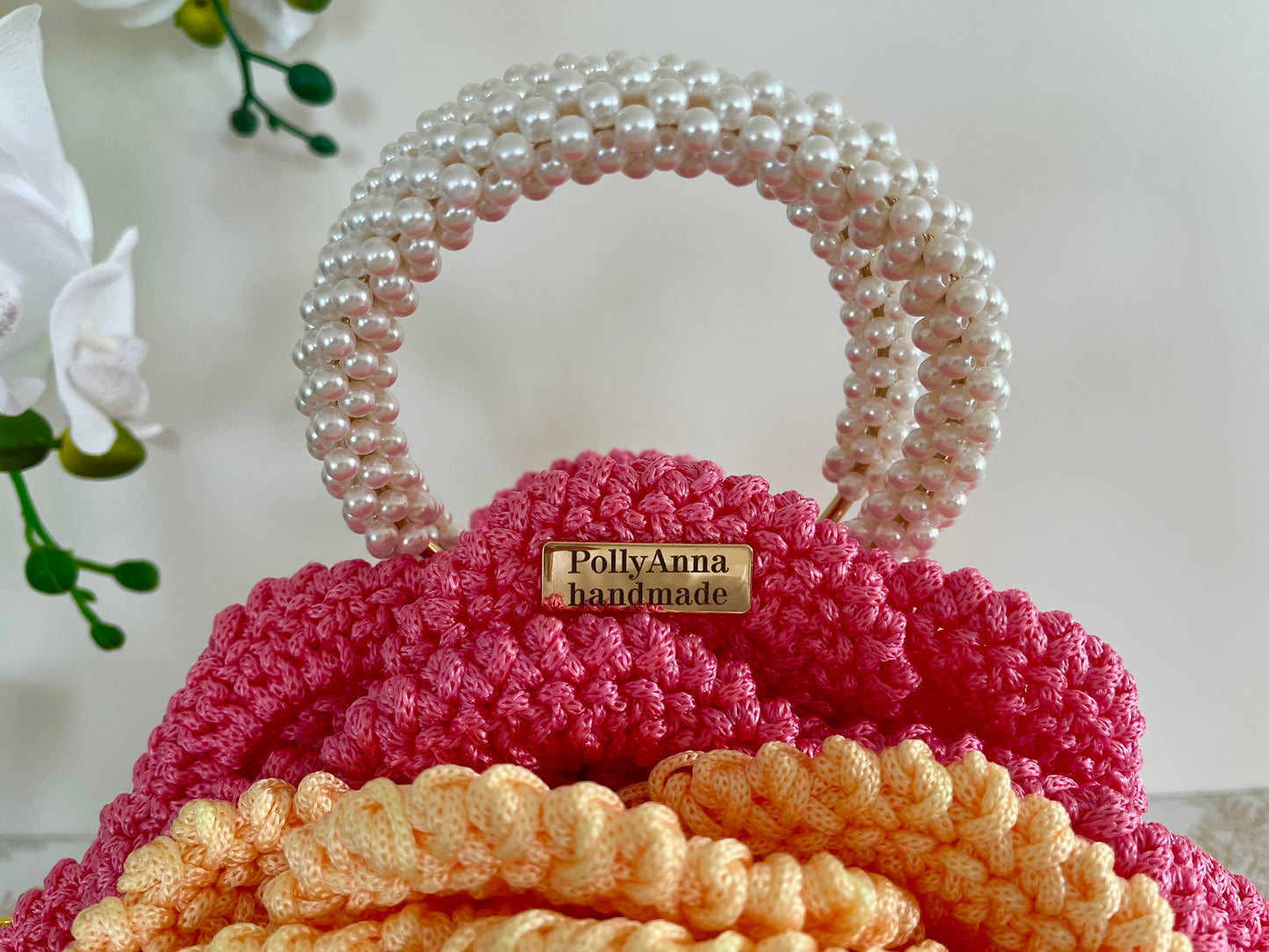 “PERSIA” - Peony Rose Collection Crochet Bag